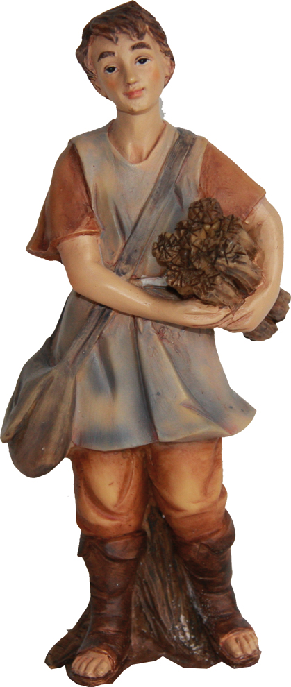 Boy With Wood - Group 9cm 