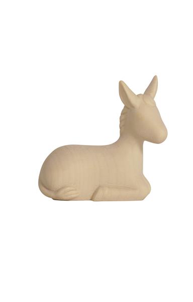 Liggende ezel/strak (fig. 10cm) - houtsnijwerk/natuur