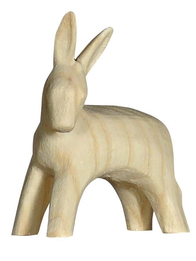 Ane debout - Trionis grouppe - bois sculpté/natur - H 8cm