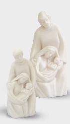 Statue Ste Famille - résine/blanche - 7cm