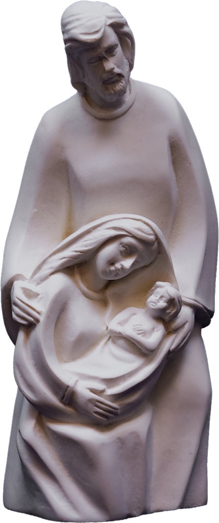 Ste Famille - résine/blanche - 12cm