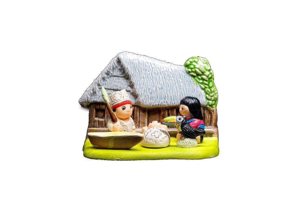 Crèche du monde 'Amazone' - 7x9cm