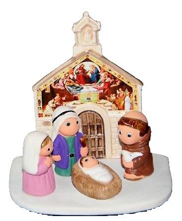 Crèche du monde 'Assise' - 7x9cm
