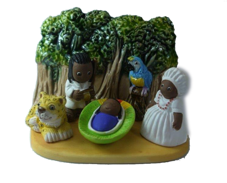 Crèche du monde 'Brésil' - 7x9cm