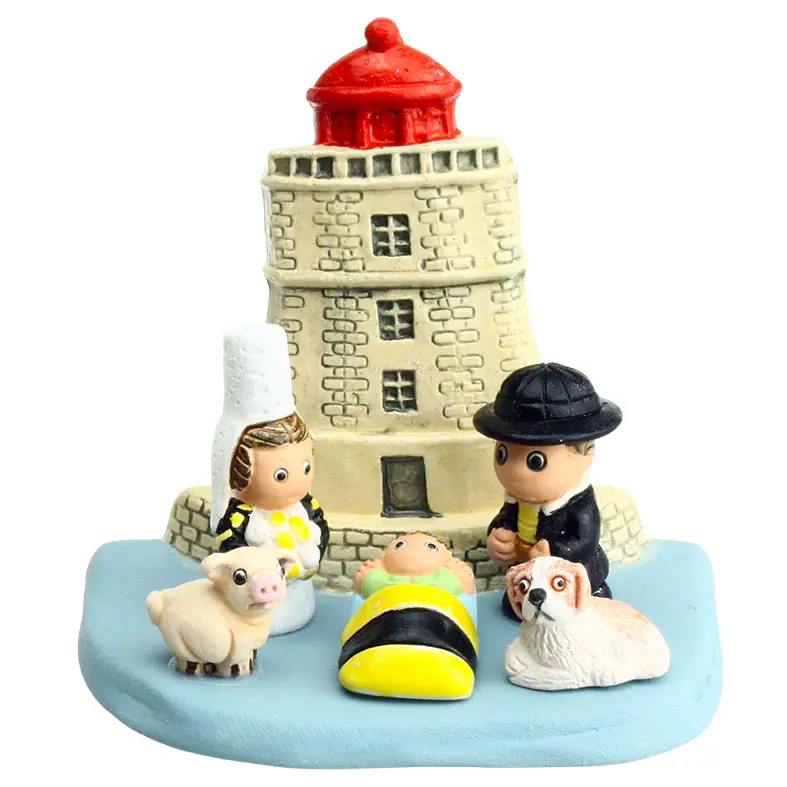 Crèche du monde 'France/Bretagne' - 7x9cm