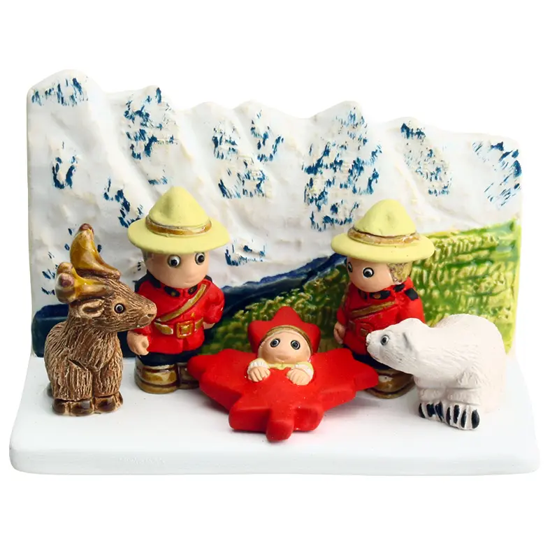 Crèche du monde 'Canada' - 7x9cm