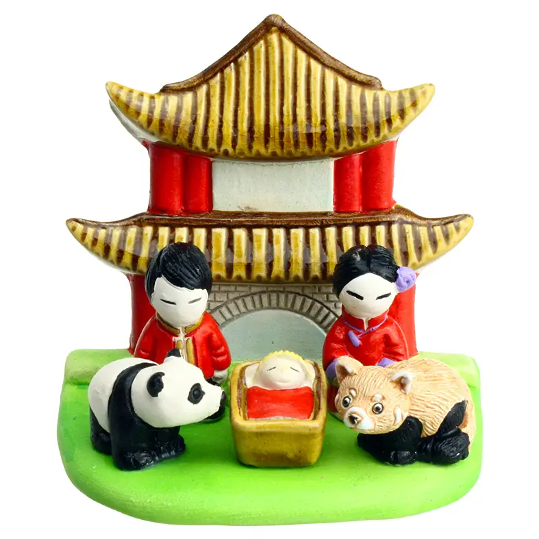 Kerstgroep "China" - 7x9cm