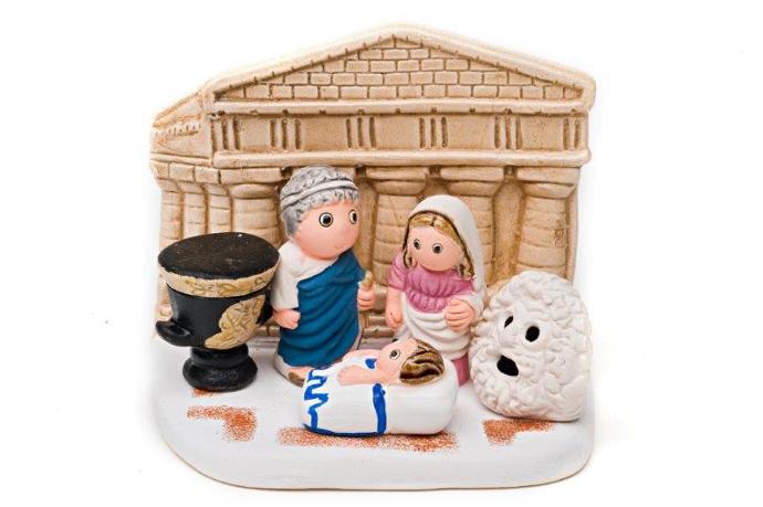 Crèche du monde 'Grece' - 7x9cm