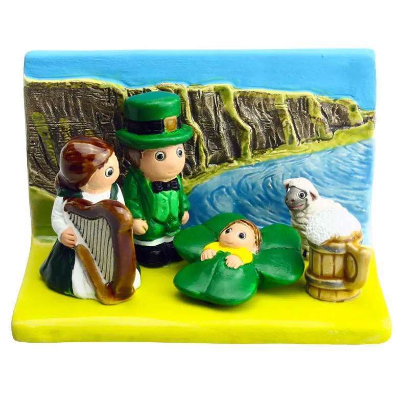 Kerstgroep "Ierland' - 7x9cm