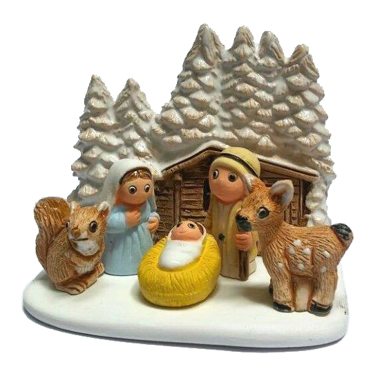 Kerstgroep "Lapland" - 7x9cm