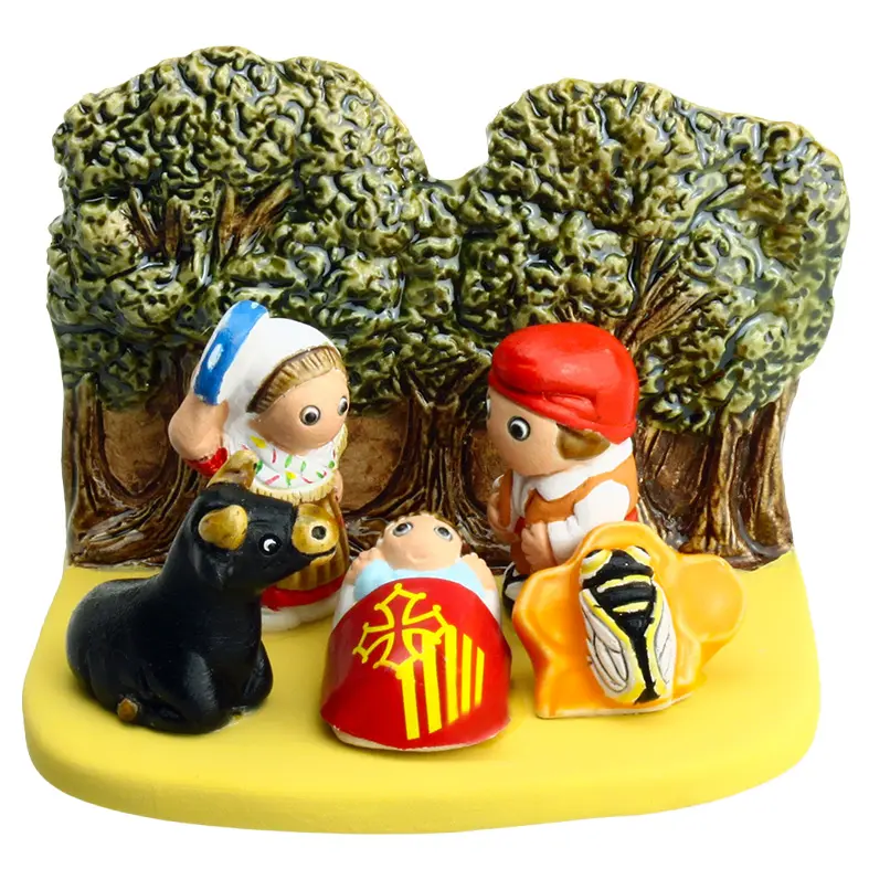 Kerstgroep "Frankrijk/Roussillon" - 7x9cm