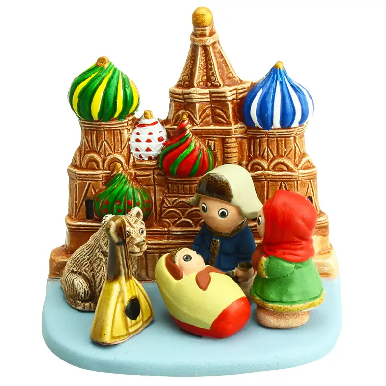 Crèche du monde 'La Russie' - 7x9cm