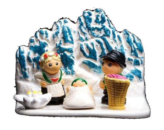 Kerstgroep "Italie/Trentino" - 7x9cm