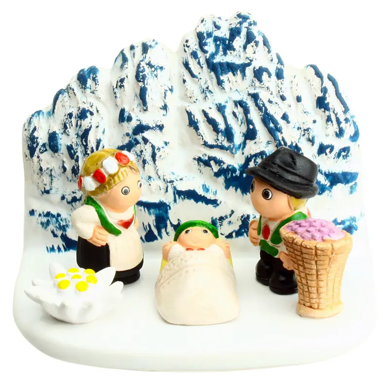 Kerstgroep "Italie/Trentino" - 7x9cm