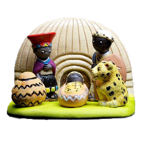 Crèche du monde 'Zulu' - 7x9cm