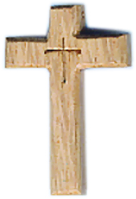 Croix sur cordon '7' (30x45mm)