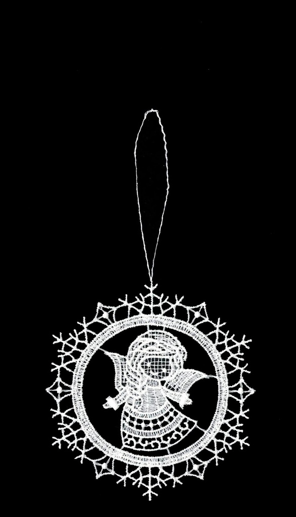 Pendentif dentelle - Ange - 9cm