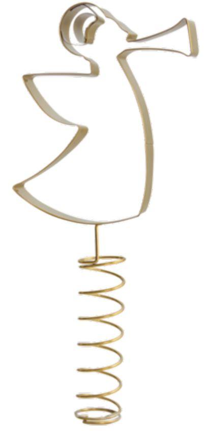 Dennenpiek Engel/metaal - H 25cm