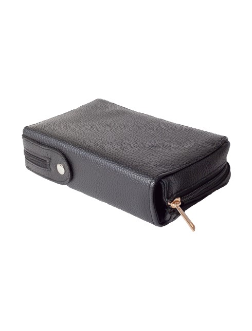 Eco-lederen etui - open 35x20,5x7cm - zwart