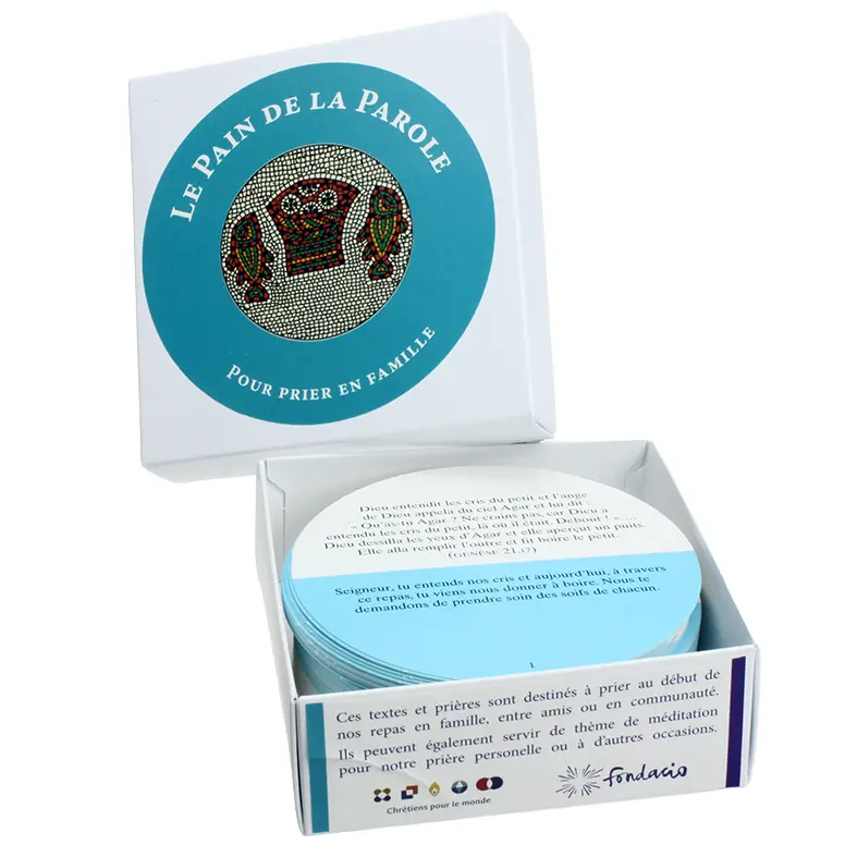 100 Fiches 'Pain de la parole' - emballage carton