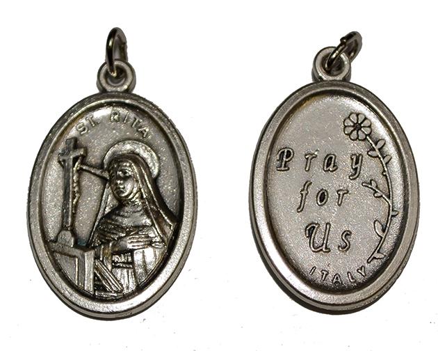 Medaille H. Rita - metaal (16x22mm)