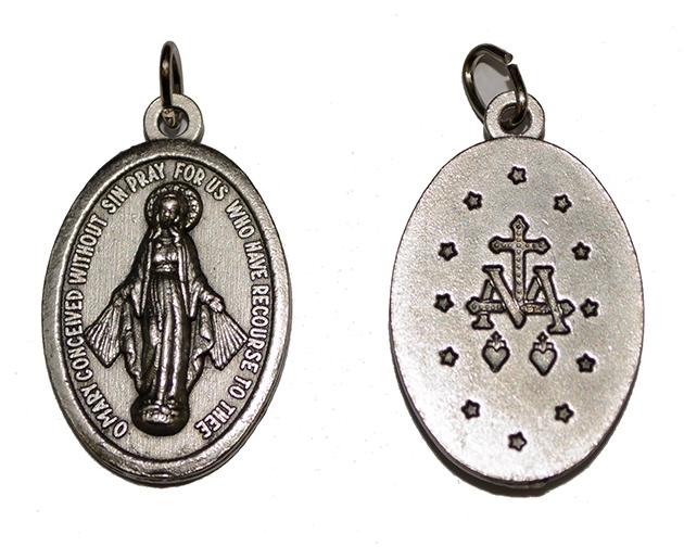 Anhänger Metall oval - Wuntertätige (16x22mm)