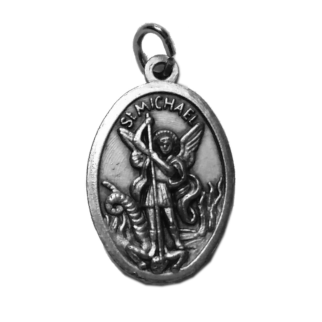 Médaille St Michel/Ange Gardien - métal (16x22mm)
