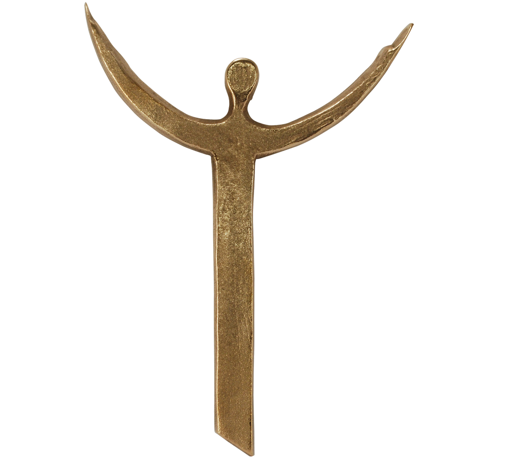 Kreuz bronze - 'Auferstehung' (100x145mm)