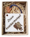 Tegel & engeltje 'Jouw beschermenge l' - keramiek/in box - 7x12,5cm