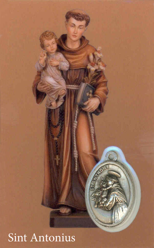 Carte de prière/médaille - St Antonius NL (55x85mm)