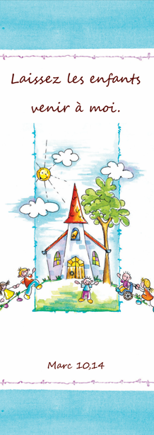 Signet communion - 5,5/15cm "Laissez les enfants ..."