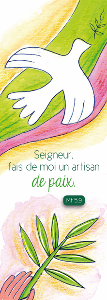 Signet communion - 5,5/15cm - Seigneur, fais de moi...