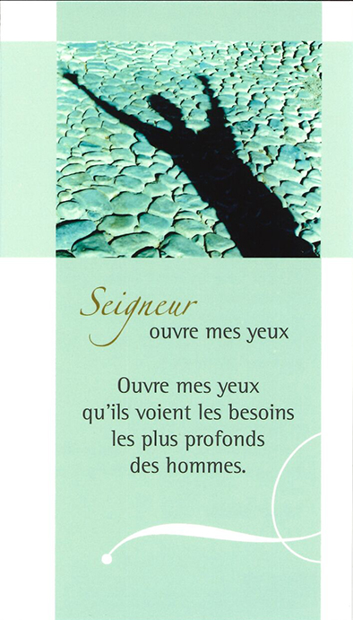 Gebedskaart Ouvre mes yeux - SP008