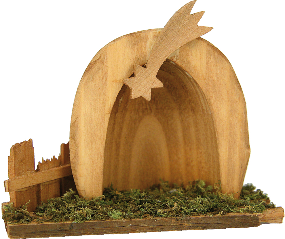 Auberge Cabane Avec Herbe - 9x5x8cm