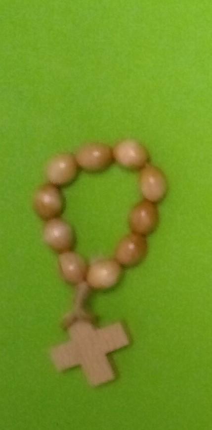 Tientje - hout - natuur (10x8mm)