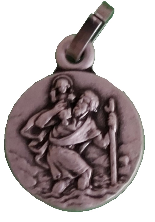 Medaille H. Kristoffel - metaal (Ø14mm)