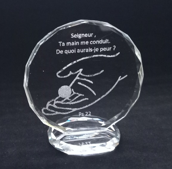 Rahme/Semi-kristal - Seigneur, Ta main me conduit … PS 22 (92x78mm)