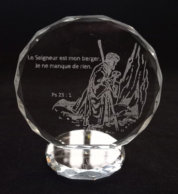 Rahme/Semi-Kristal - Le Seigneur est mon berger… PS 23:1 (92x78mm)
