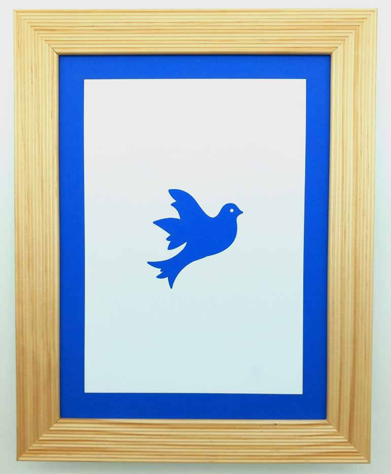 CADRE ILLUSTRE DECOUPE AU LASER 22,5*28,5cm