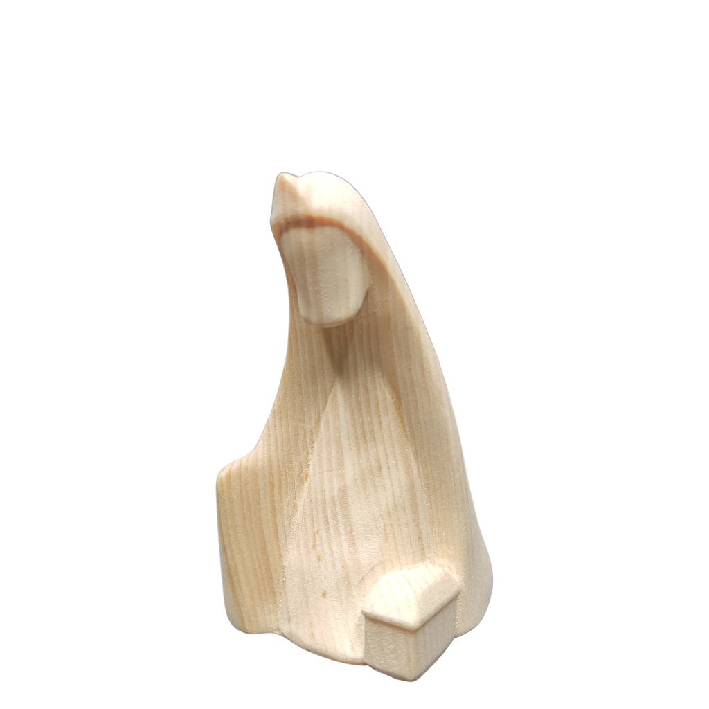 Roi Casper "Zirbe"-collection - H 12cm - bois sculpté/naturel