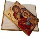 Notebook textile - Icon /Mutter Hodigitria+Hl. Familie