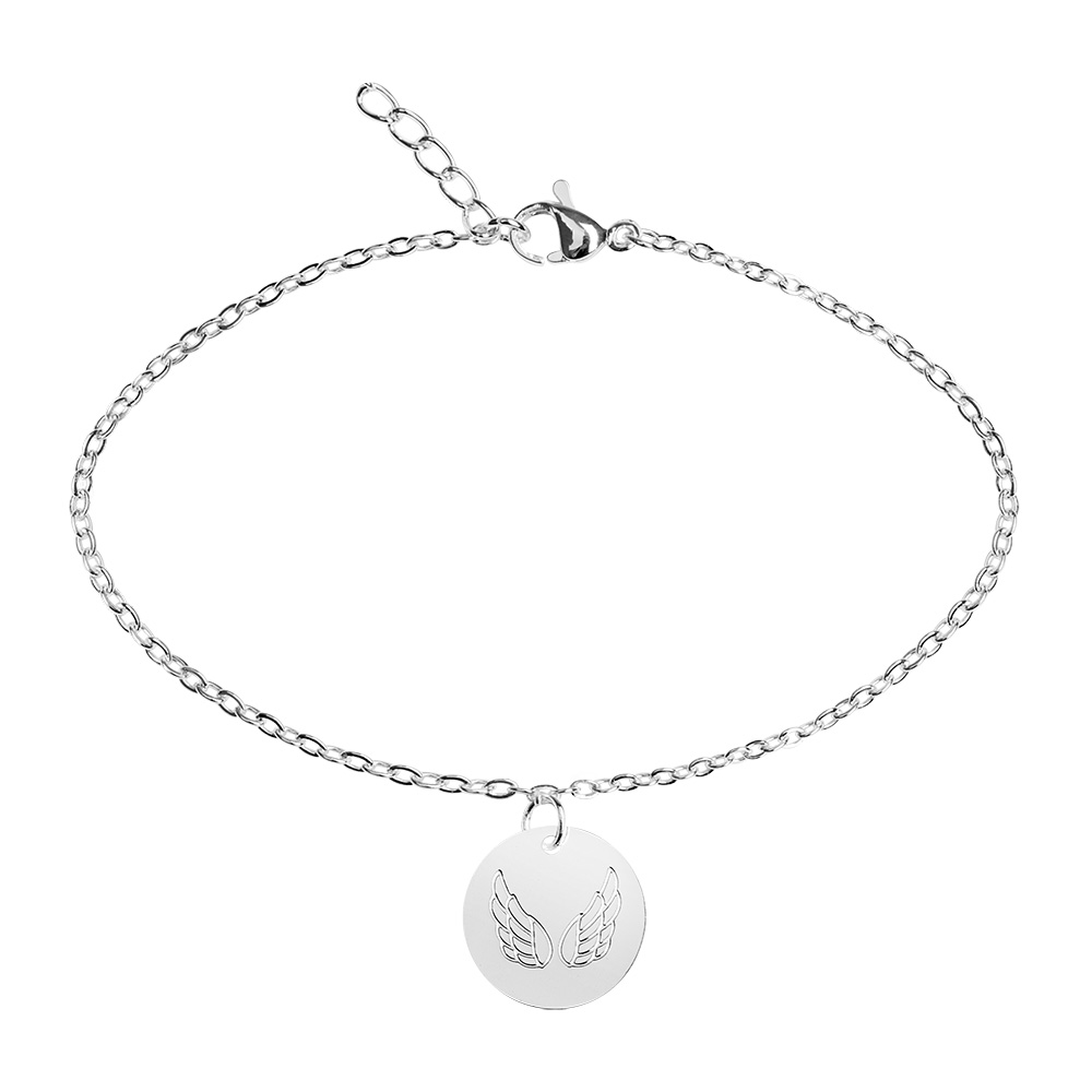 Armbandje vezilverd - "Bless you- Collection"  - Engelvleugel