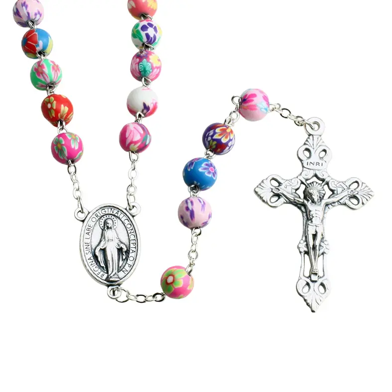 Rosary - gomma resin colorfull (8x9mm)