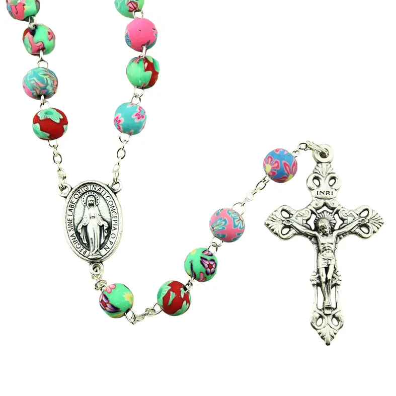Rosary - gomma resin colorfull (8x9mm)