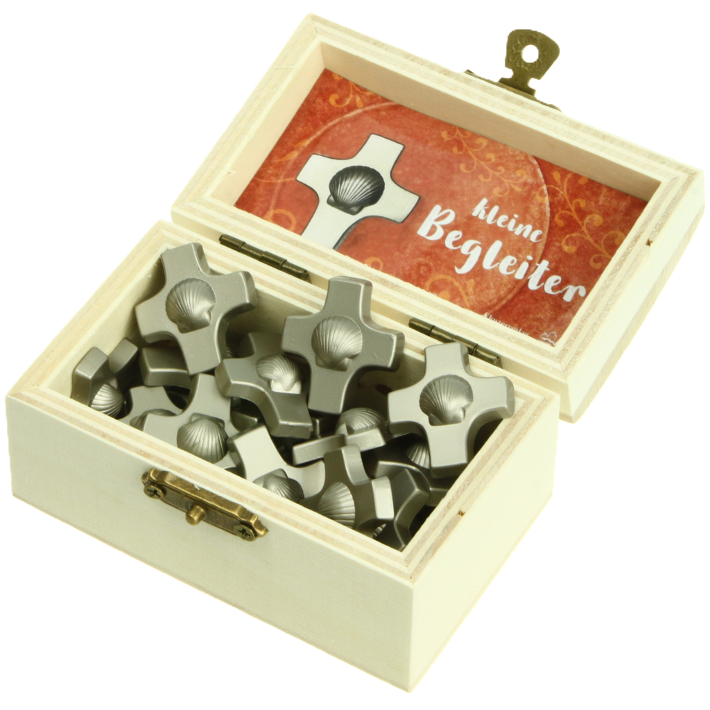 Pelgrimkruis in kistje - collectie Maria-Laach - 25 stuks (25x33mm)