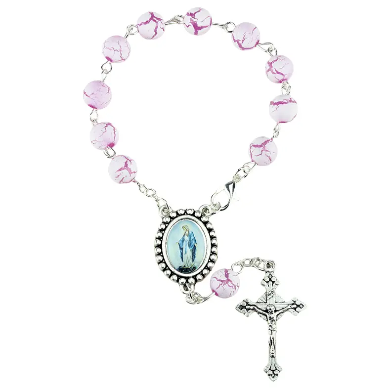 Tientje - plastiek - paars (Ø 8mm)