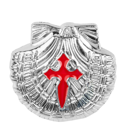 Pin Schelp St Jacobus - metaal (18mm)