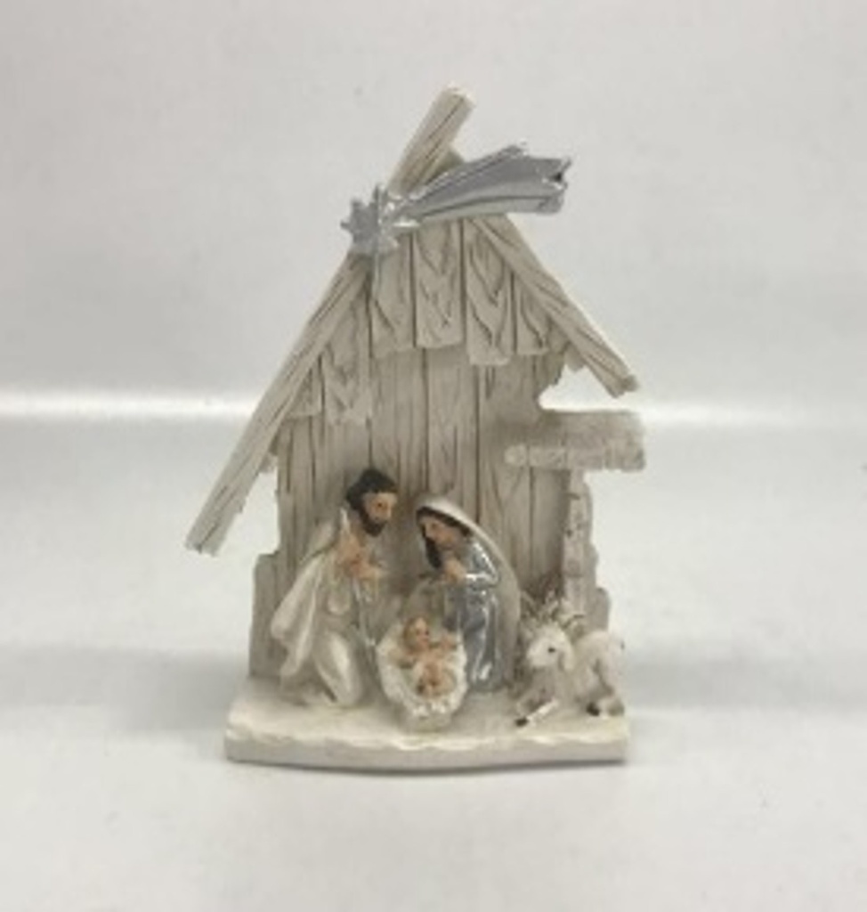 H Famillie Blokgroepje - polystone/wit-zilver (70mm) (kopie)