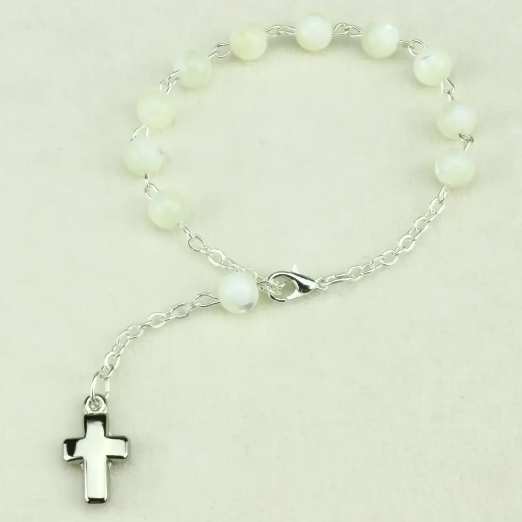 Bracelet - madre pearl - round