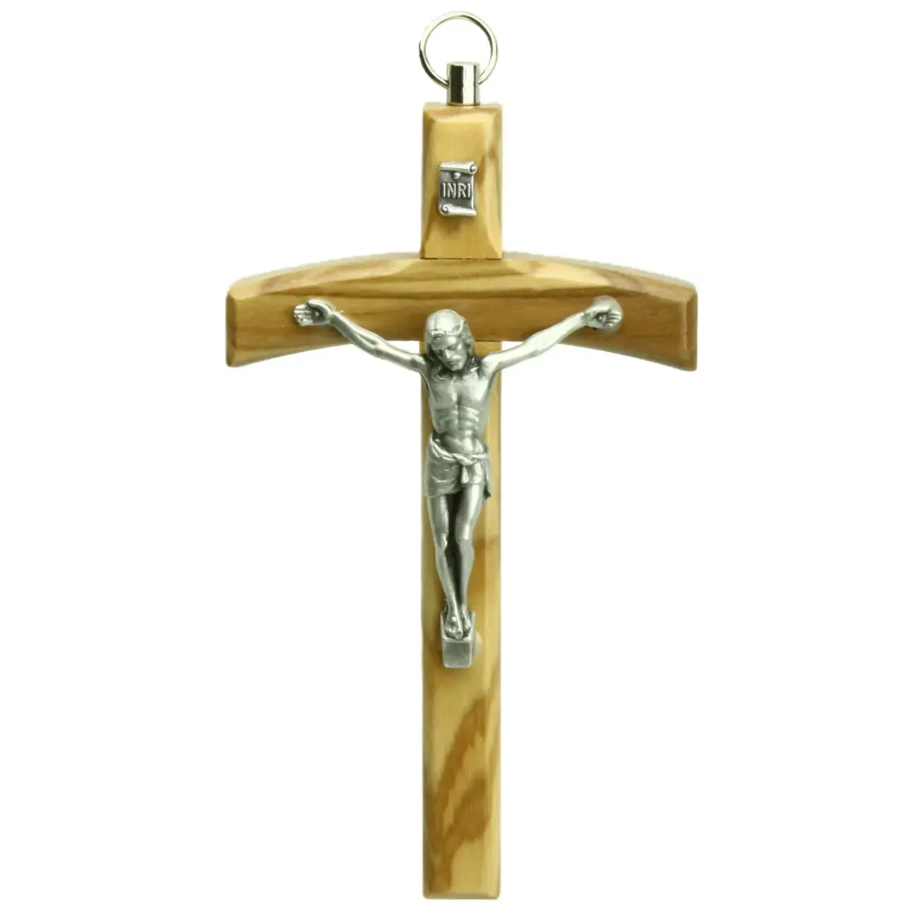 Wandkreuz ohne Korper - Olivenholz (70x120mm)